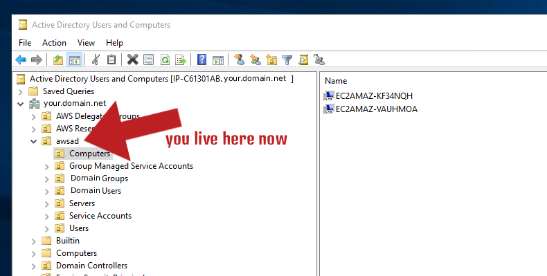 Active Directory Users and Computers